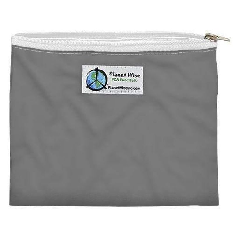 Planet Wise Gjenbrukbar Glidelås Sandwich Bag - Grå