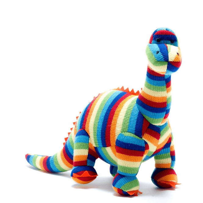 Hovedbilde Strikket regnbue stripet Diplodocus Dinosaur ...