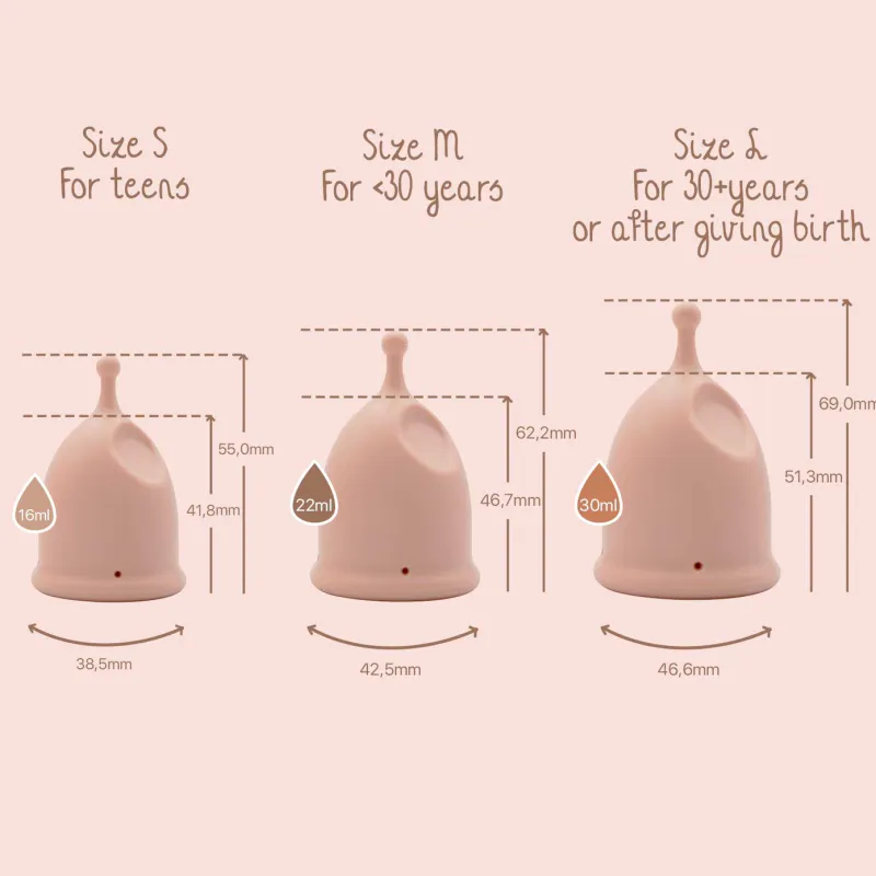 Bamboozy Menstrual Cup MEDIUM Ikke født og alder før 30 år